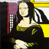 Monnalisa smile Pop Art  ALTA QUALITA'