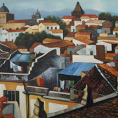 I tetti di Palermo ALTA QUALITA' 100x120 cm