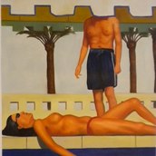 Un ospite non invitato 70x50 cm