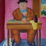 Uomo alla mensa