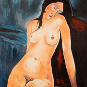 nudo seduto
