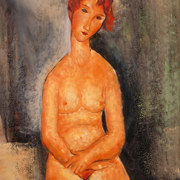 Nudo seduto