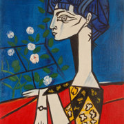 Jacqueline with flowers