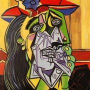 donna piangente