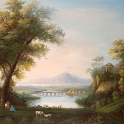 Hackert jacob philipp landscape with river