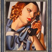 Il telefono con cornice argento blu 