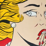 Cryin girl 60x90cm