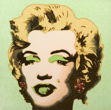 WARHOL   Marylin su Verde