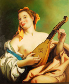Donna con mandolino