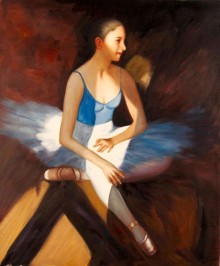 Ballerina in attesa