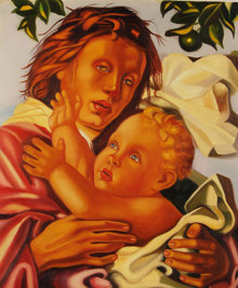 Madre con figlio