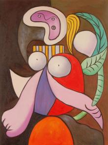 Donna con fiore