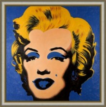 Marilyn + cornice rovesciata argento