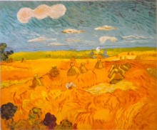 campo di grano con covoni