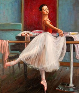 Ballerina alla sbarra