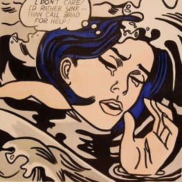 Drowning girl