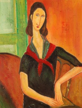 ragazza con foulard rosso