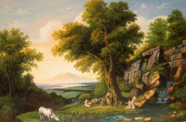 Paesaggio con mucche