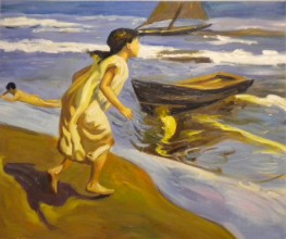 fanciulla al mare