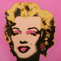 WARHOL   Marylin su Rosa