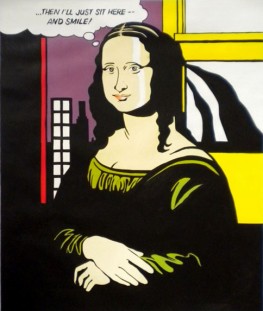 Monnalisa smile Pop Art  ALTA QUALITA'