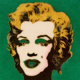 WARHOL  Marylin su Verde scuro