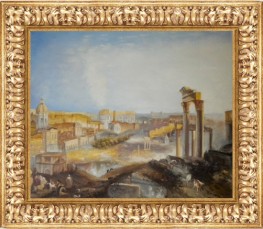 Roma Moderna + cornice classica foglia oro