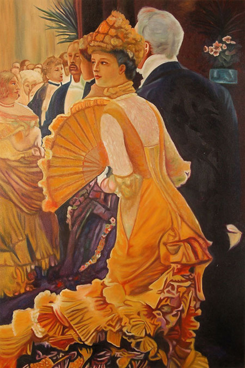 Quadro Il ballo di Classici, falso d'autore 90x60cm Classici