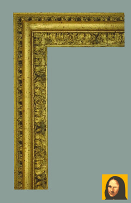 Cornice barocca in oro anticato 60x90