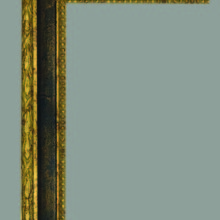 Cornice classica oro e verde 90x120