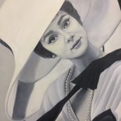 Audry Hepburn 70x80cm