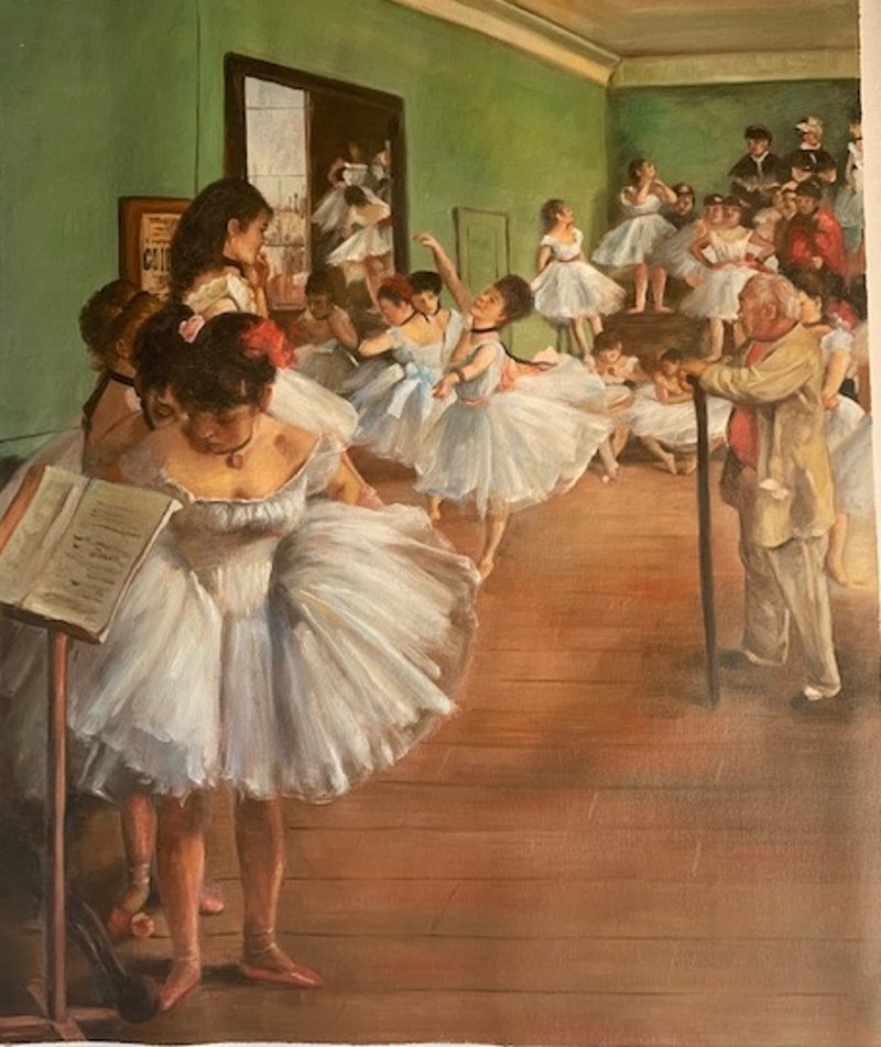 Quadro Lezione di danza di Degas,