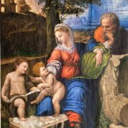 Sacra famiglia sotto la quercia