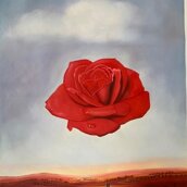 La Rosa Meditativa 90X60cm