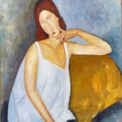 jeanne hébuterne con telaio