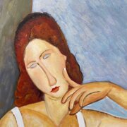 jeanne hébuterne con telaio