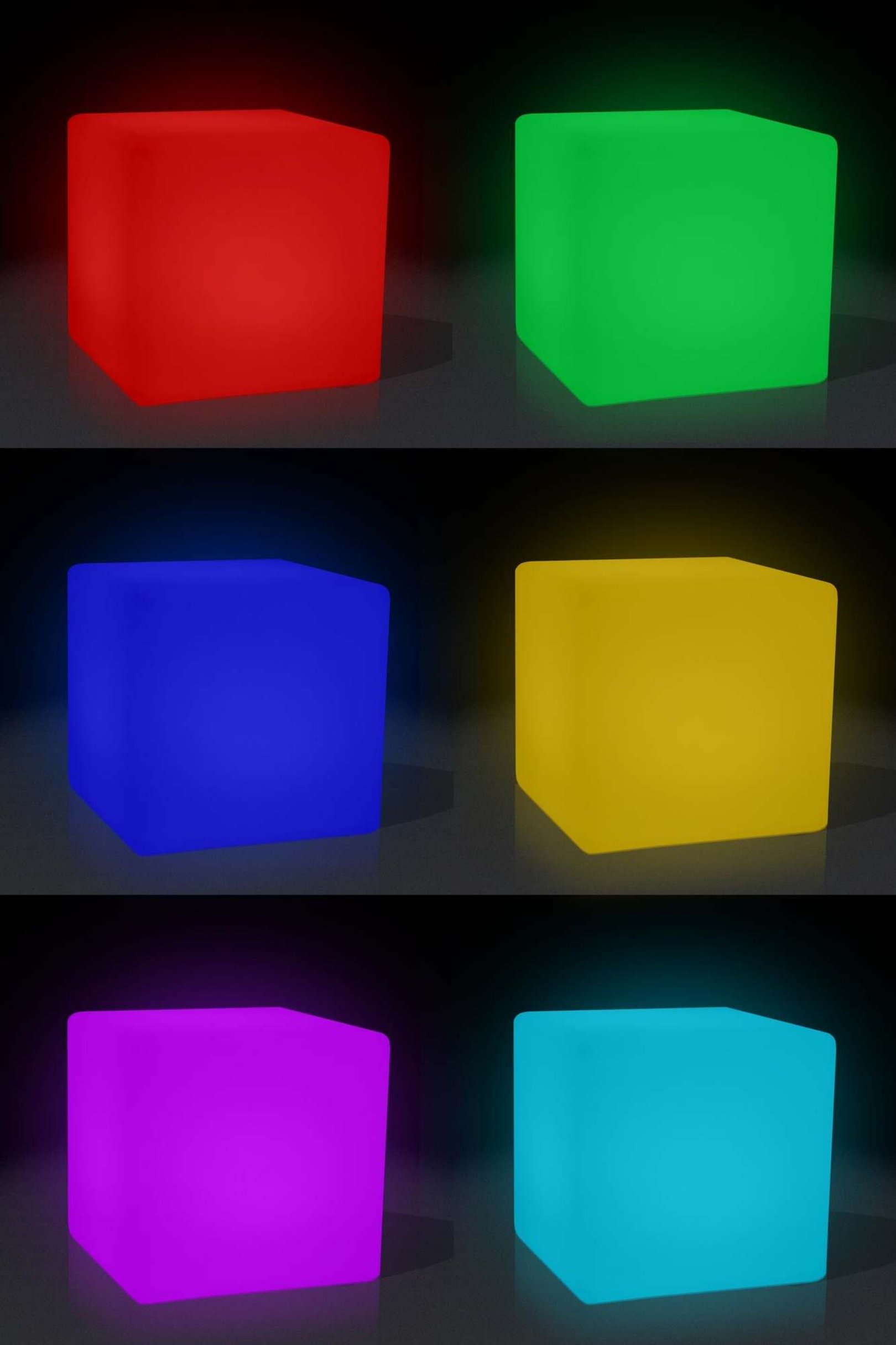 Lampada Cubo Multicolore