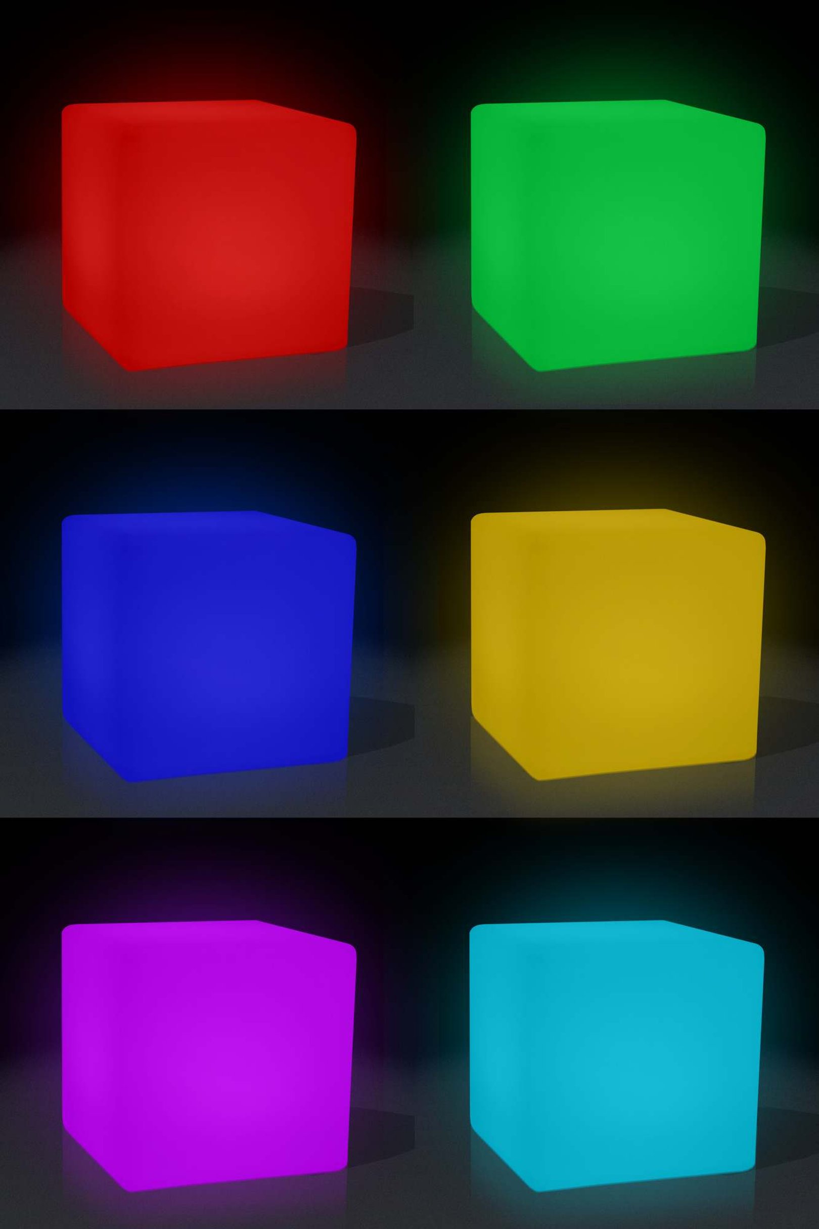 Lampada Cubo Multicolore