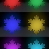 Lampada Fiocco di neve Multicolore