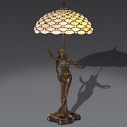 Lampada scultura con gemme