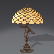 Lampada scultura con gemme