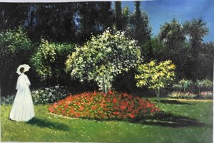 Jeanne Marguerite Lecadre in giardino / Ponte giapponese