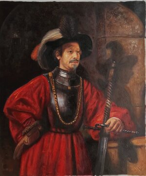 Ritratto di un uomo in costume militare